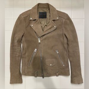 All Saints Suede Biker Jacket